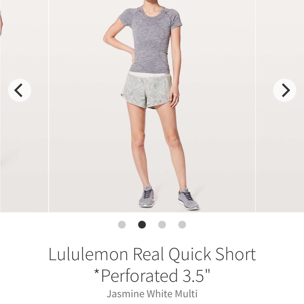 lululemon Real Quick *Perforated short- 3.5” inseam